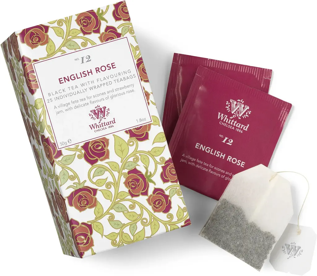 Чай черный Whittard English Rose 50 г (25 шт. х 2 г) (801542) - фото 2