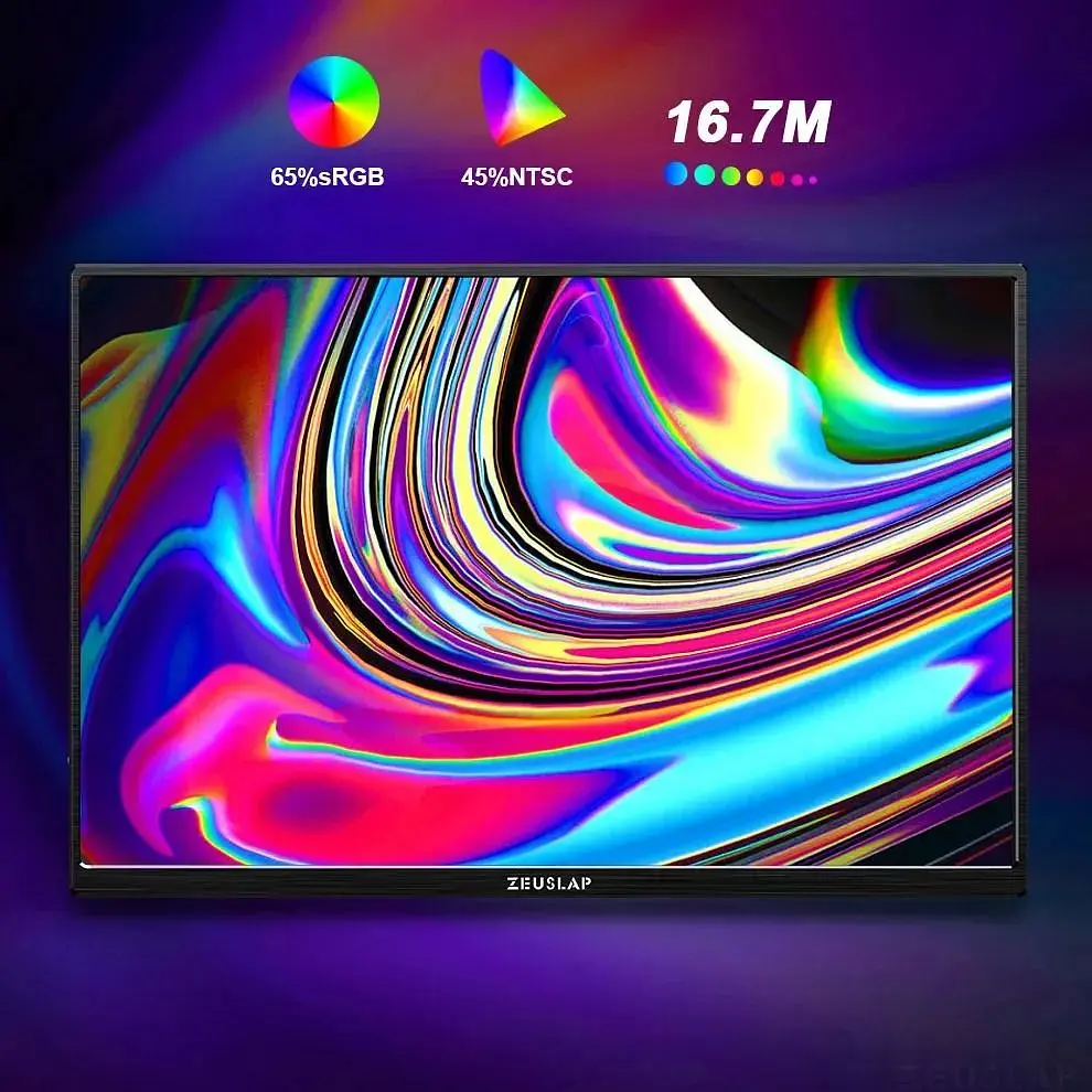 Портативный монитор Zeuslap Z14 Lite Pro Black [114219] - фото 4