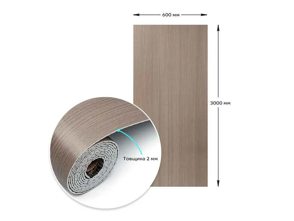 Самоклеюча вінілова плитка в рулоні STICKER WALL 600*3000*2мм Мат SW-00002051 - фото 4