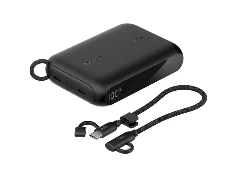 Зовнішній акумулятор (Power Bank) Belkin 10000 mAh 20W Black (BPB027HQBK) - фото 2
