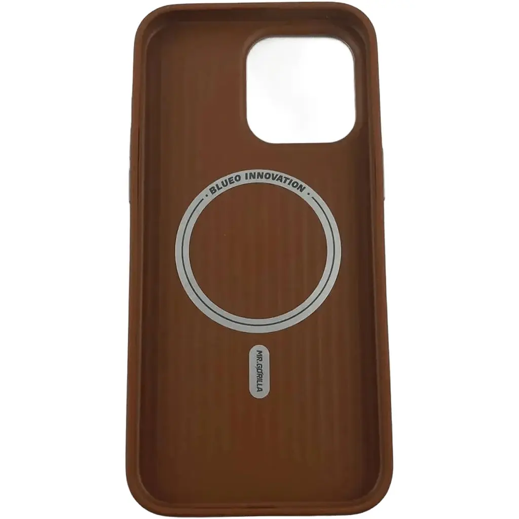 Чохол Blueo Leather Case with MagSafe для Apple iPhone 15 Pro Brown (B52-I15PBRW) [118423] - фото 4