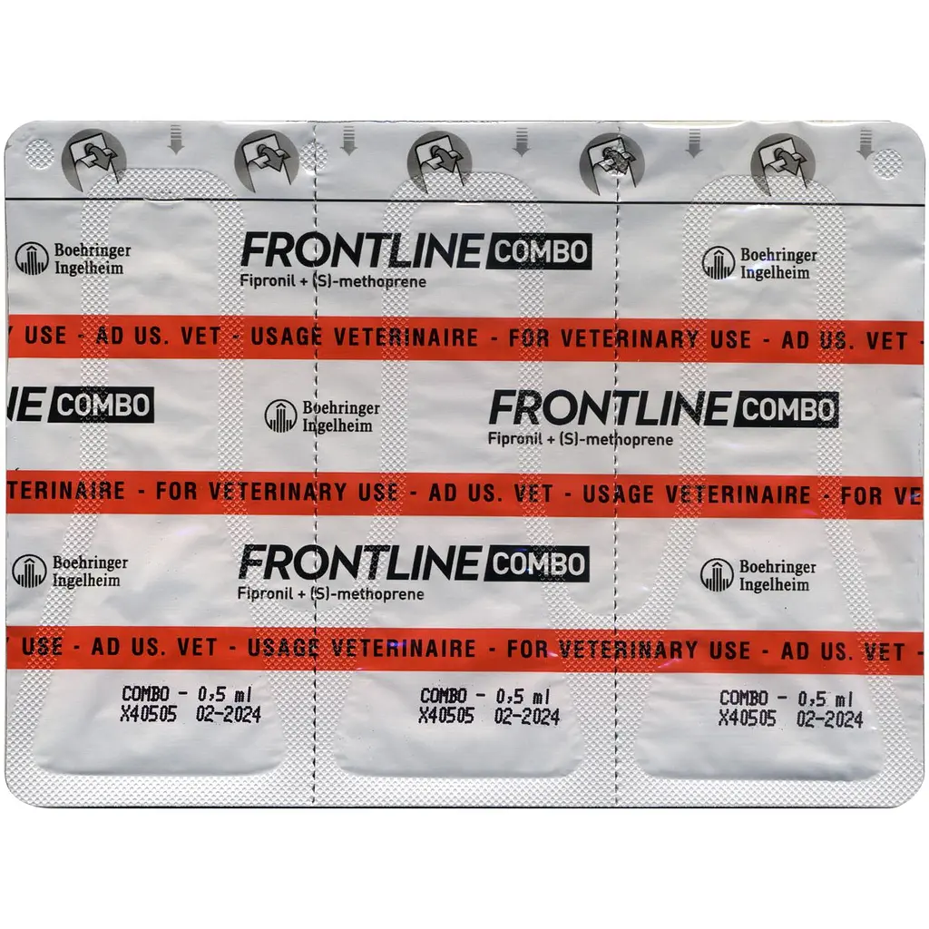 Краплі Boehringer Ingelheim Frontline Combo від бліх та кліщів для котів та тхорів 1.5 мл (3 шт. х 0.5 мл) (159916) - фото 3