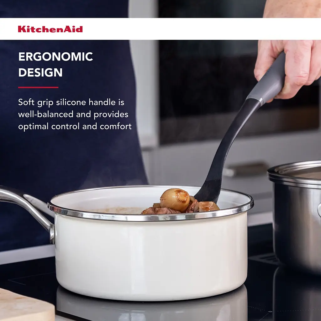 Ложка для сервіровки KitchenAid Coreline з прорізами сіра (KAS004OHCGG) - фото 6