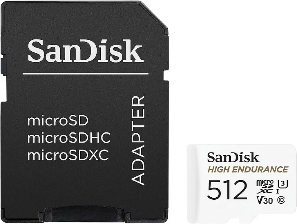 Карта пам'яті microSDXC (UHS-1 U3) SanDisk High Endurance 512Gb class 10 V30 (100Mb/s) (adapterSD) - фото 2