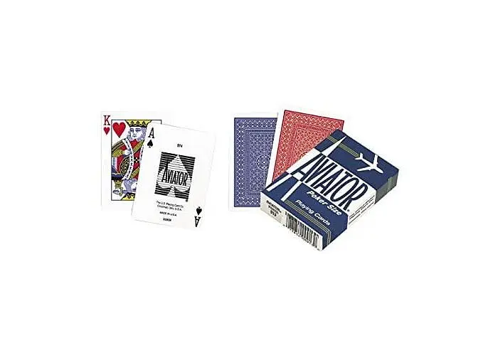 Карти гральні United States Playing Card Company Aviator Standard Index (red blue) (AIRB) - фото 4