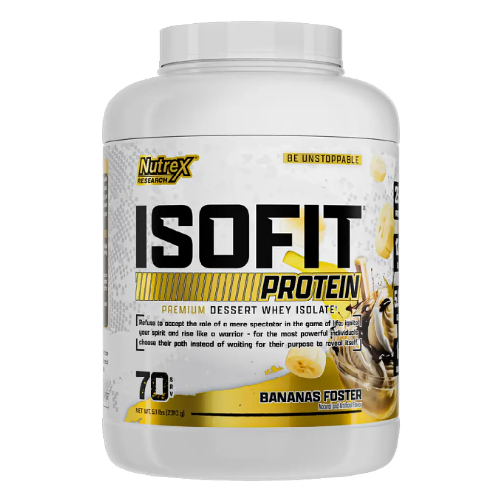 Ізолят Сироваткового Протеїну з ЕАА та ВСАА Isofit - 70 порцій Банан