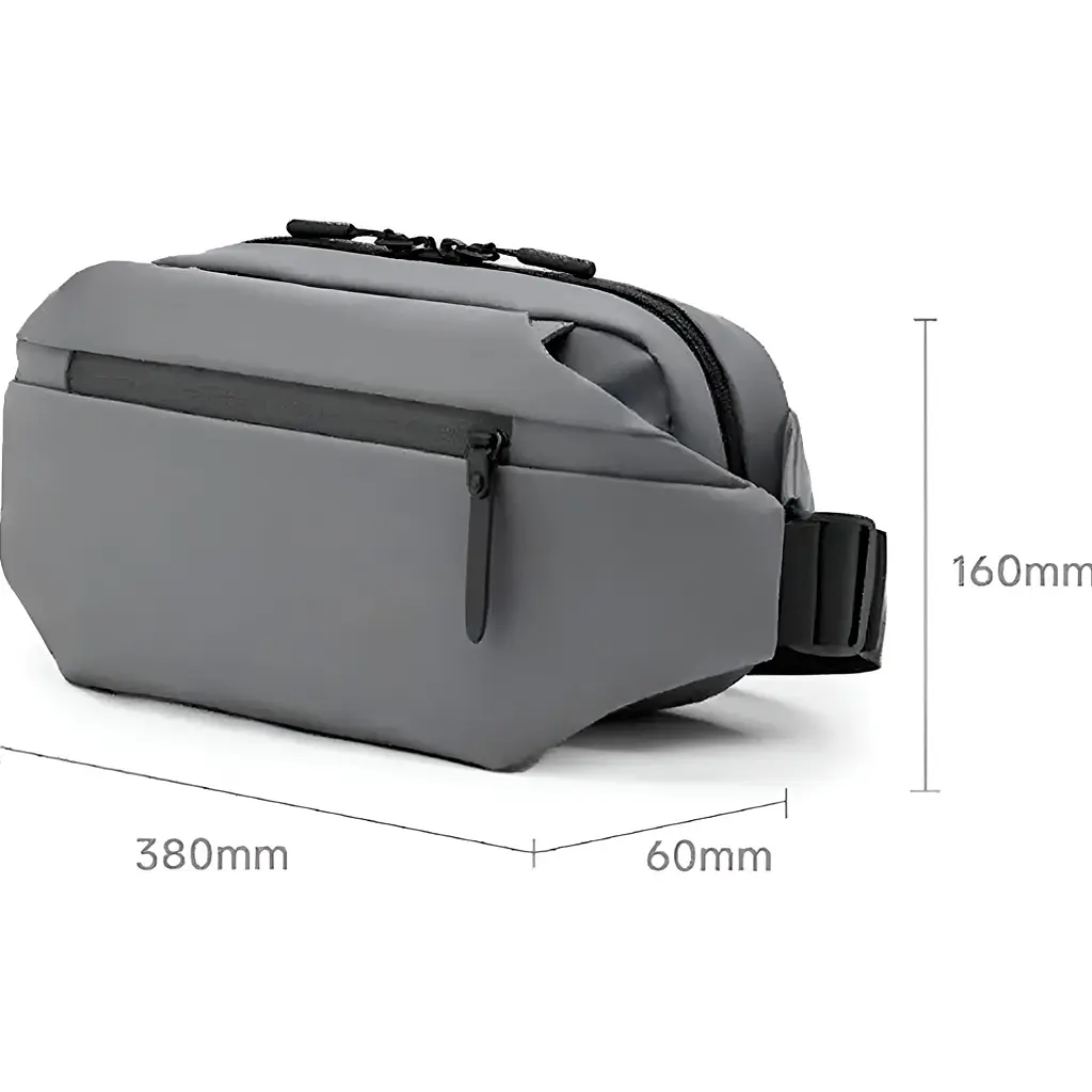 Сумка поясная Mijia Multifunction Sports and Leisure серая [120876] - фото 3