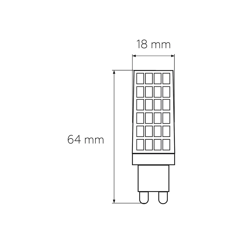 Лампочка Eurolamp LED G9 6W 600Lm 4000K (LED-G9-0640(220)) - фото 3