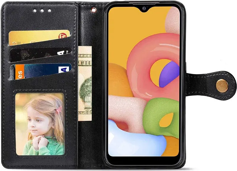 Чохол-книжка GETMAN Gallant Cover Case для Xiaomi Redmi 12C/11A Black [84401] - фото 3