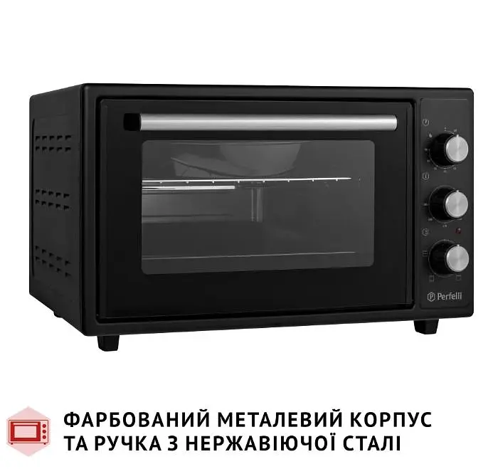 Електрична піч Perfelli Mirage 37 Black - фото 9