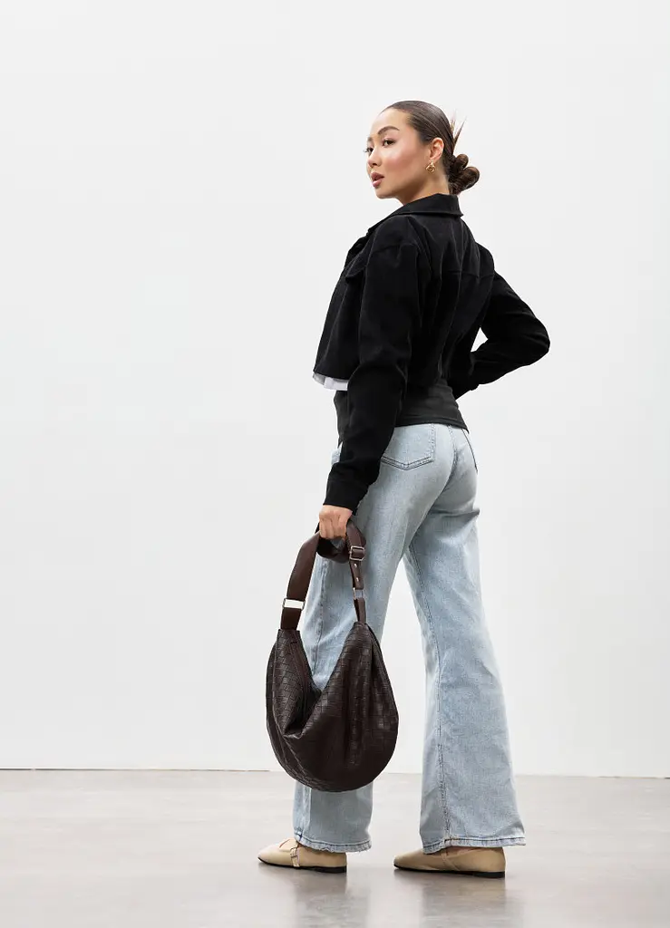 Жіноча сумка Sambag Bag-glove коричнева 50 х 28 х 5 см (53400068) - фото 4