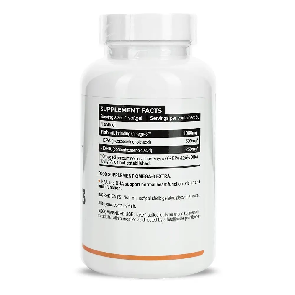 Омега-3 Progress Nutrition Omega 3 Extra, 60 капсул для підтримки серцево-судинної системи - фото 2
