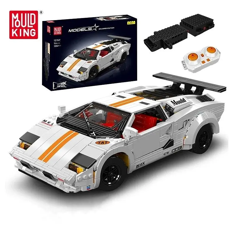 Конструктор машина на радиоуправлении Mould King Lamborghini Countach машинка ламборгини  1384 деталей - фото 2