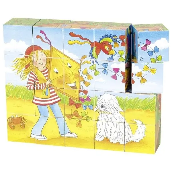 Кубики дерев’яні Goki Peggy Diggledey, 20 елементів (57738G) - фото 5