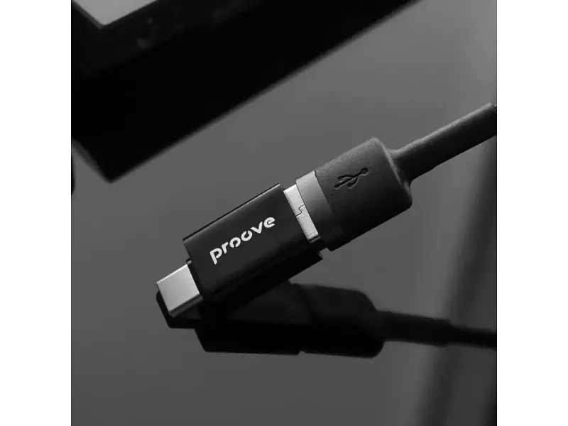 Перехідник USB Type-C Proove Extension OTG USB-A to USB Type-C Black (HBEX00101001) - фото 5