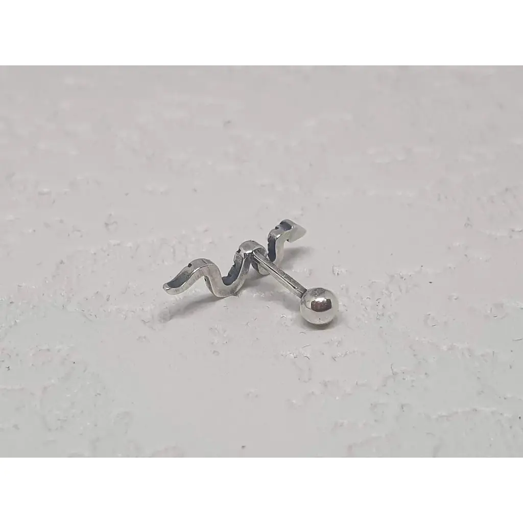 Серебряная серьга для пирсинга хеликса Ирий. 40075ШТ - фото 3
