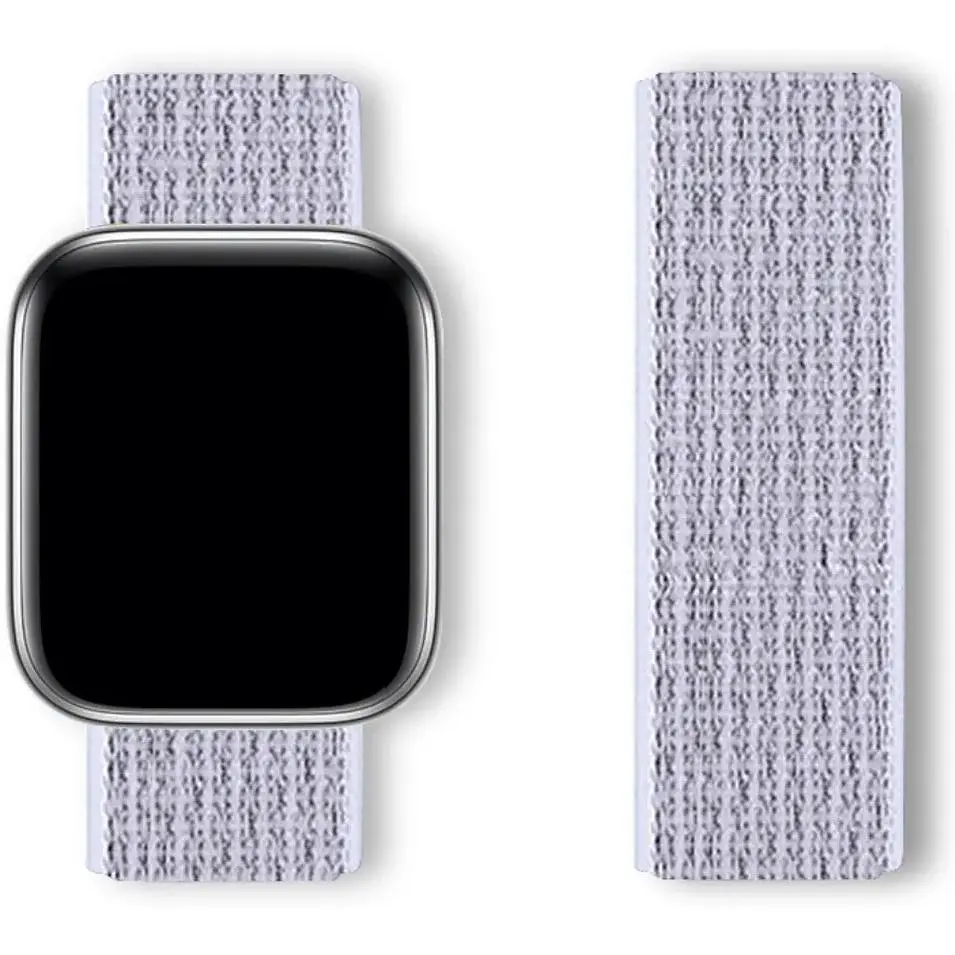 Ремешок DK CDK для Apple Watch 42mm (Series 10) Nylon Sport Loop (08883) (summit white) - фото 2