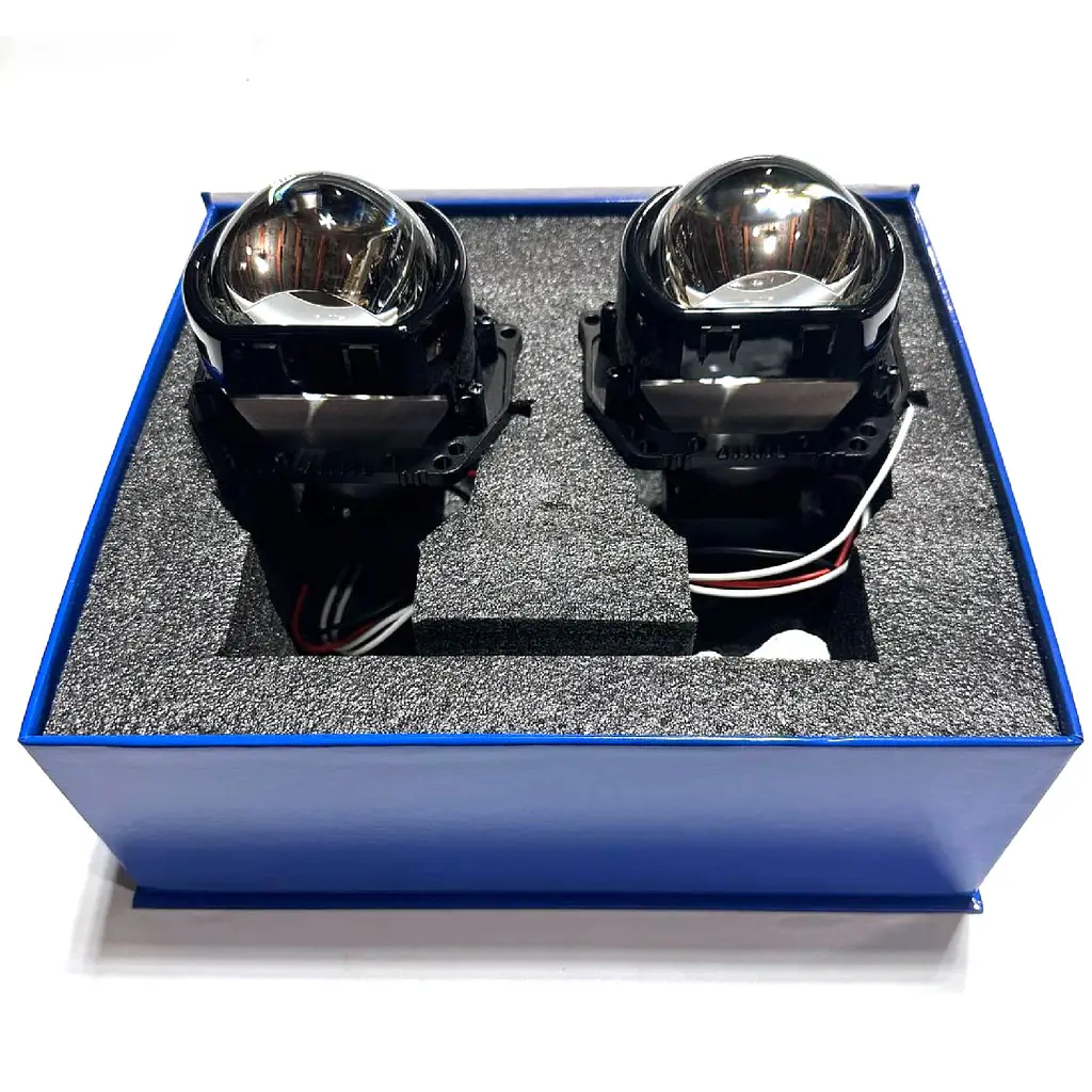 Автомобільні BI-LED лінзи D3" дюйма D76 мм A3 50 / 60Вт 5500К 2 шт. - фото 4