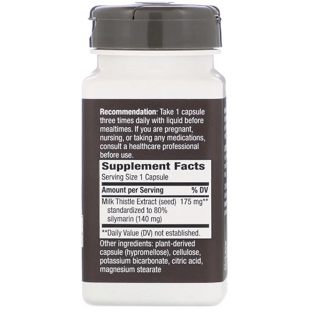 Розторопша Nature's Way Thisilyn Milk Thistle Liver Support Formula 100 вегетаріанських капсул - фото 2