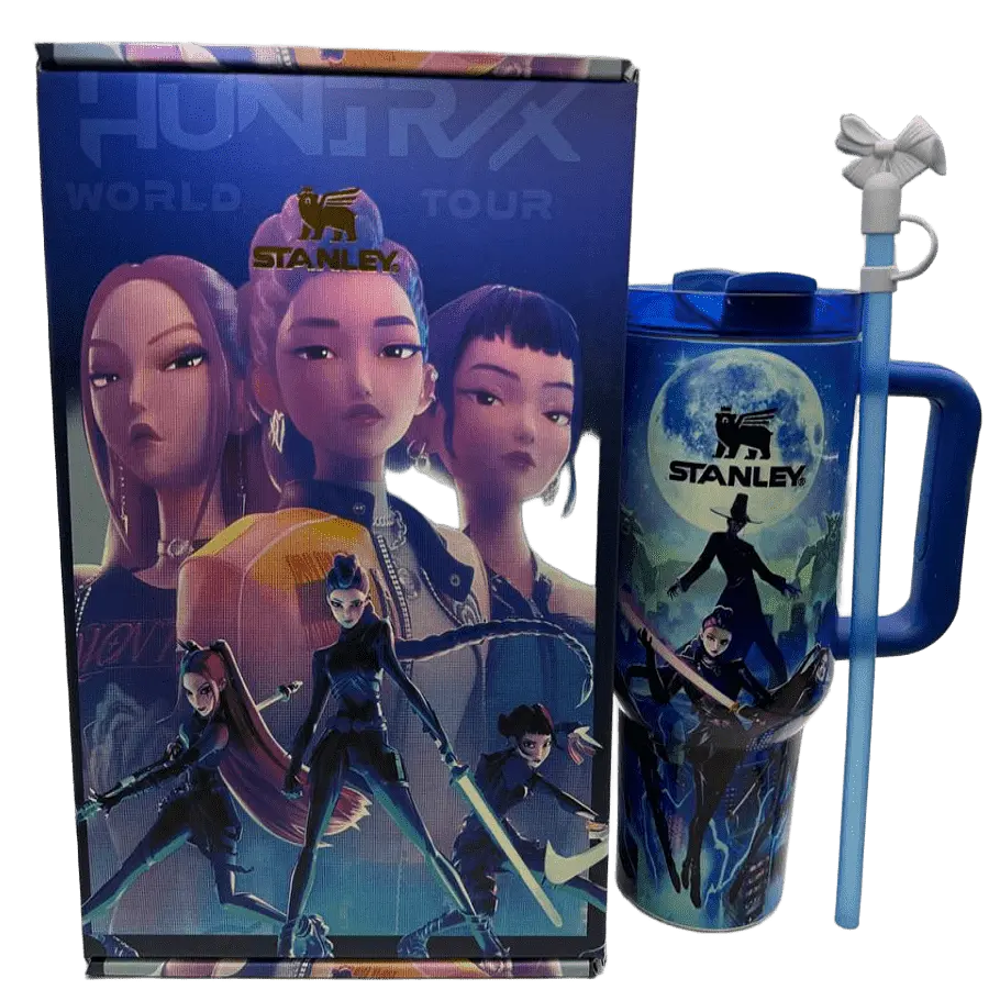 Термос термочашка Stanley Quencher H2.0 Tumbler Світиться у темряві 1,18 л Huntr/X World Tour Edition KT7001987 - фото 2
