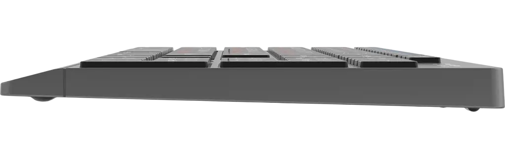 Клавіатура бездротова Maxxter KBW-01G-UA Gray-Black - фото 2