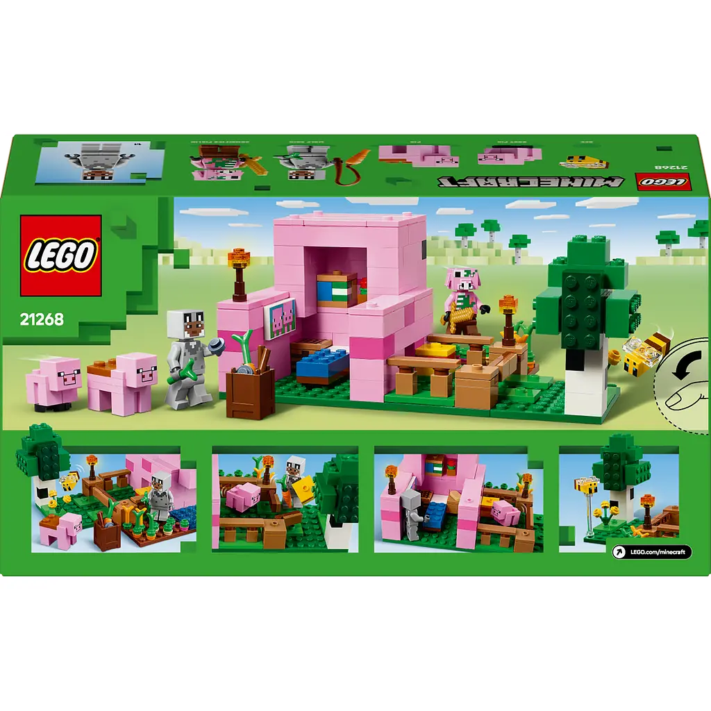 Конструктор LEGO Minecraft Дом для поросят 238 деталей (21268) - фото 2
