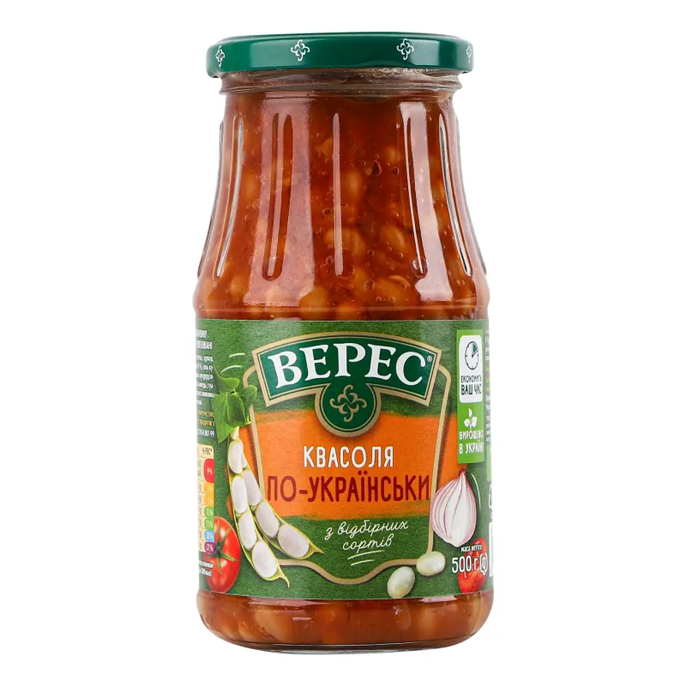 Квасоля по-українськи Верес 465 г