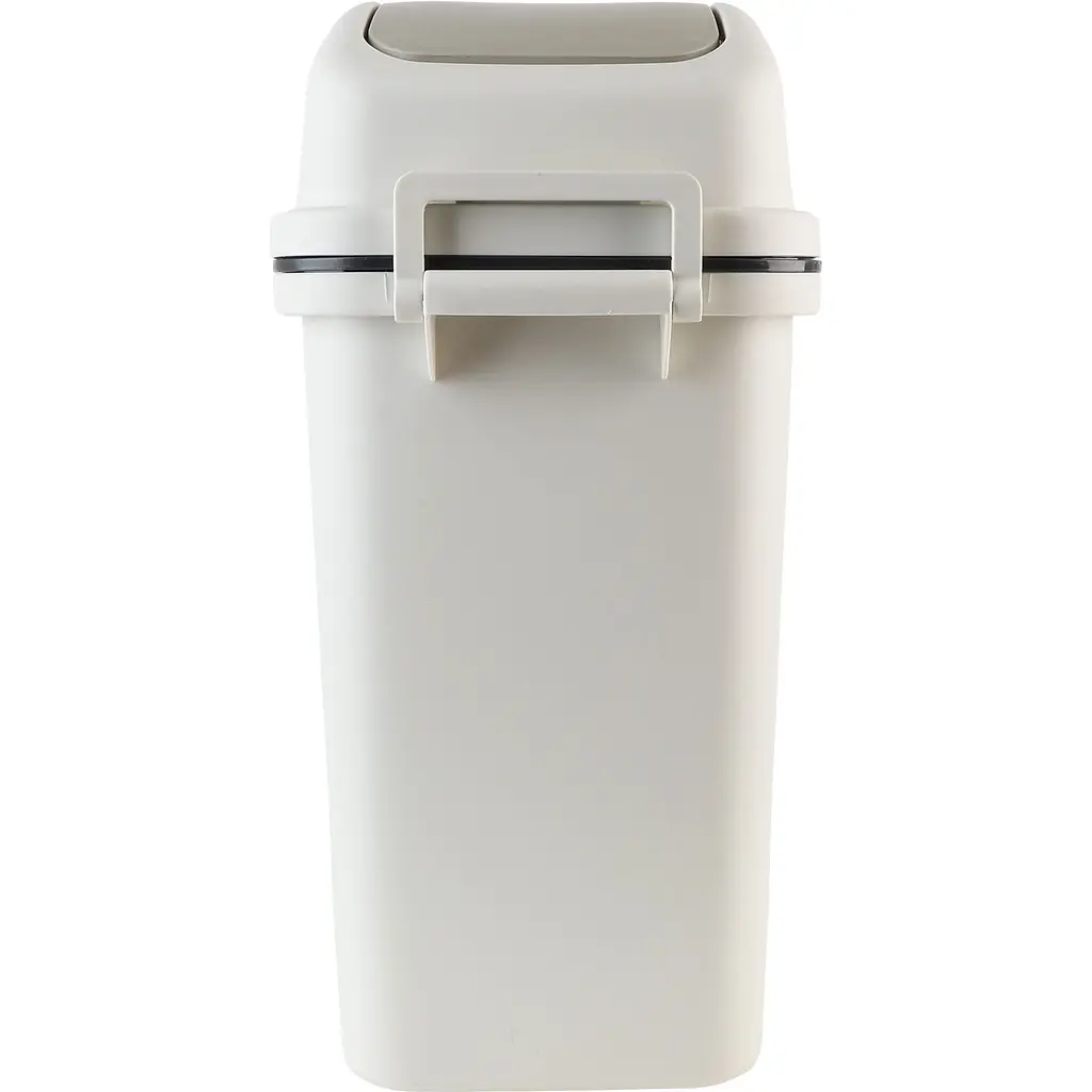 Відро для сміття MBM My Home з кришкою 6 л сіре (BIN-12 6L GRAY) - фото 5