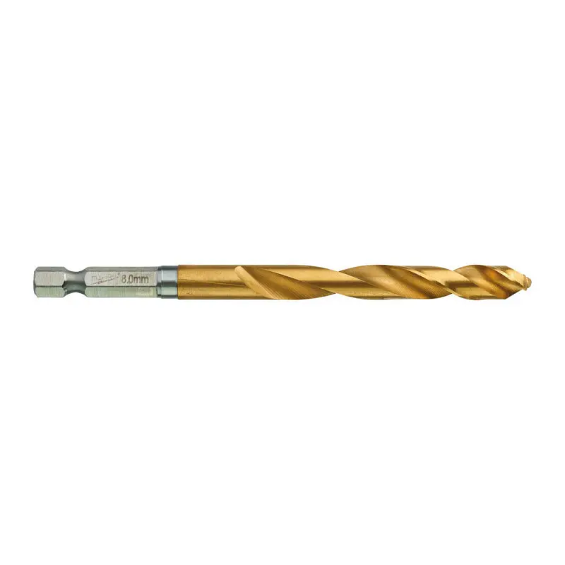 Свердло по металу RedHEX SHOCKWAVE HSS-TiN MILWAUKEE, діаметр 8,0х111х70мм - фото 2