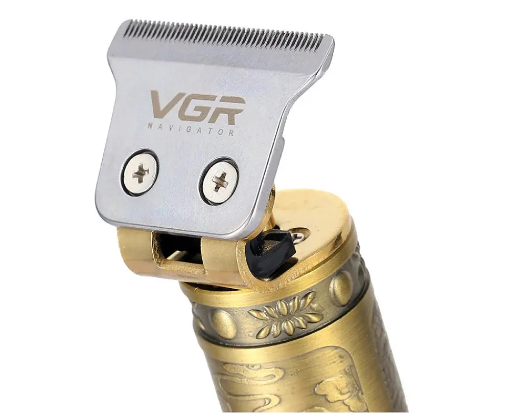 Тример акумуляторний для бороди та волосся VGR V-085 Gold (3_02538) - фото 4