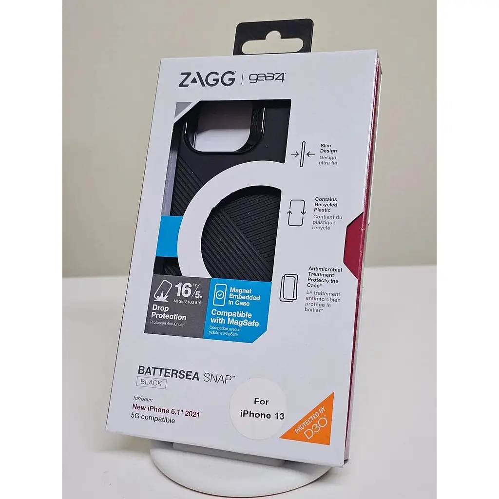 Противоударный чехол Gear4 для iPhone 13 / iPhone 14 (6.1") Battersea MagSafe Black (702008215) - фото 6