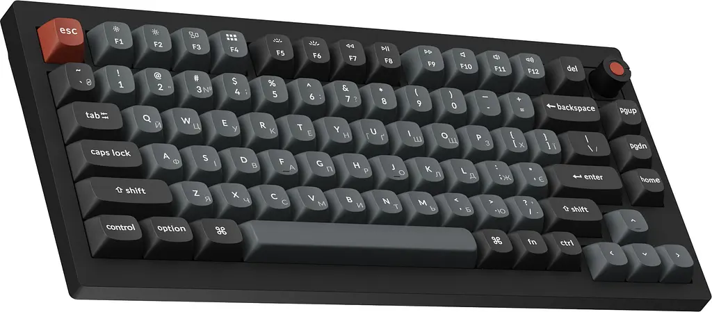 Клавіатура Keychron V1 8K Keychron Super Red Switch Black RGB (V1W-D1-UA) - фото 3