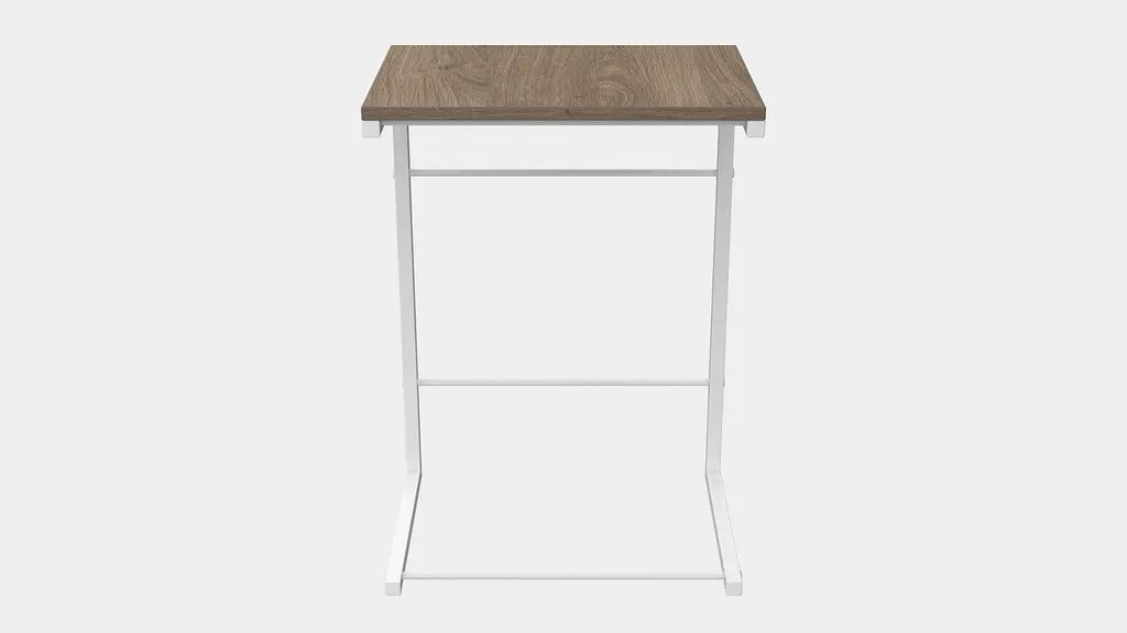 Столик Террі Ferrum-decor 650x440x330 Білий метал ДСП Дуб Сонома Трюфель 16 мм (FRD-104659) - фото 4