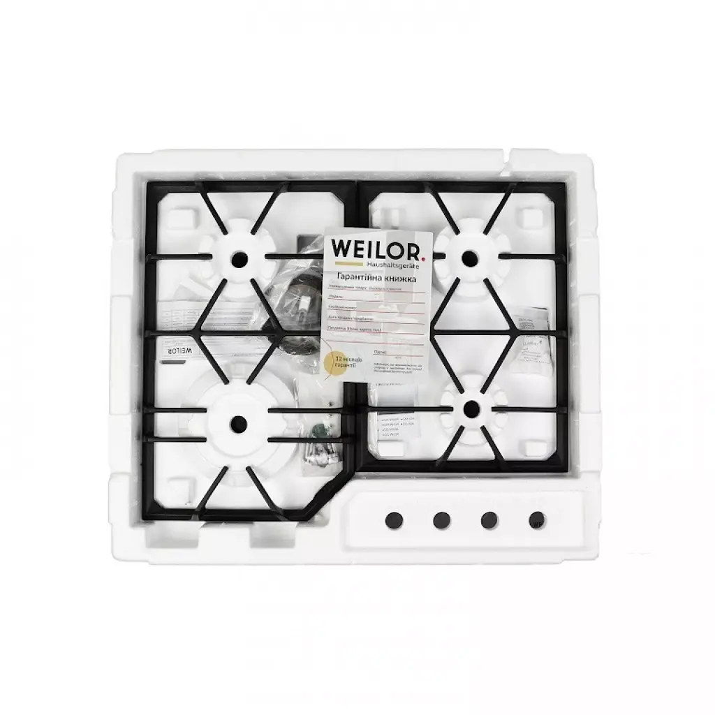 Поверхность газовая на металле Weilor GM 604 SS - фото 11