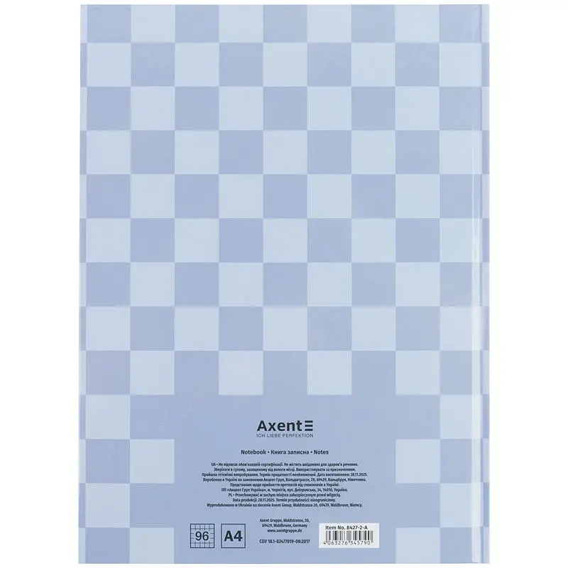 Записная книга Axent Mosaic A4- серый 96 листов (8427-2-A) - фото 5