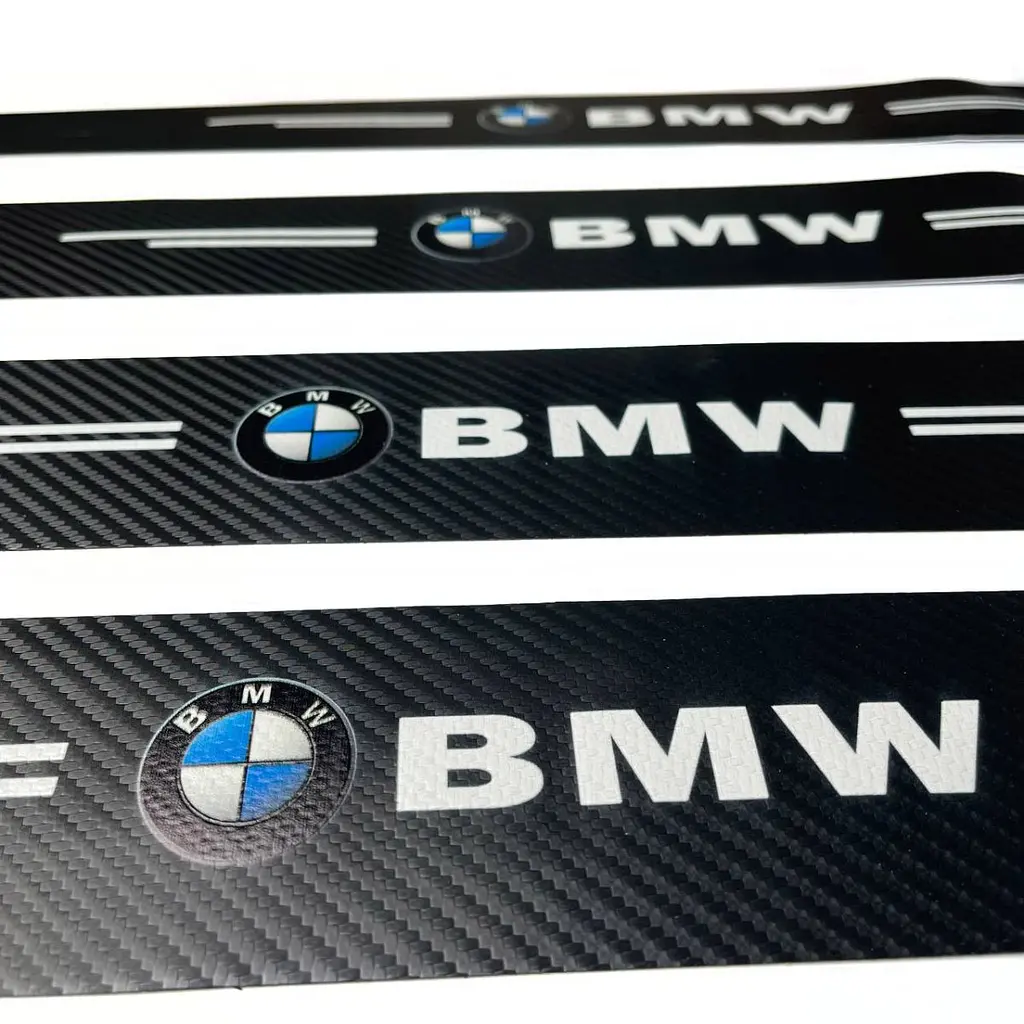 Захисна плівка накладка на пороги для BMW Чорний Карбон 4 шт - фото 2
