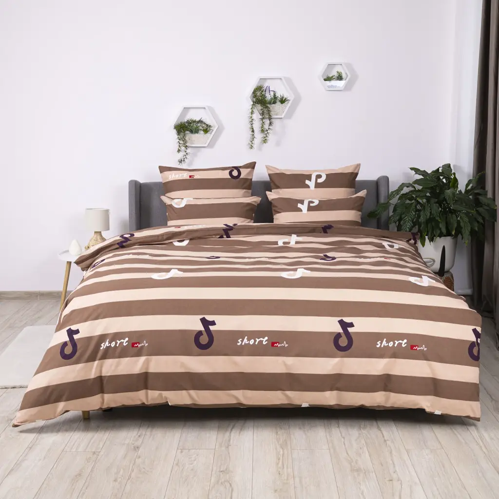 Постільна білизна ТЕП Soft Dreams Line Brown 70x70 євро бязь коричнева - фото 2