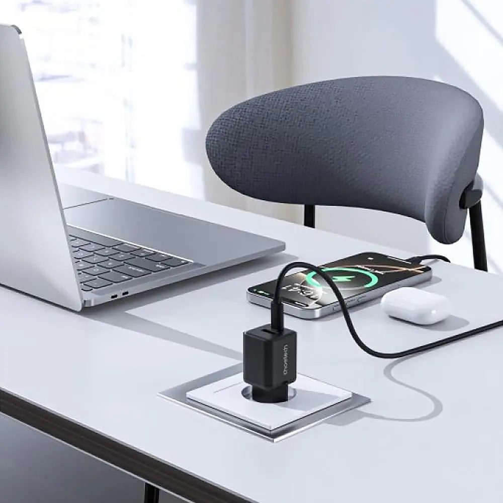 Зарядний пристрій Choetech PD5012-EU-BK, USB-A/USB-С (PD5012-EU-BK) - фото 6