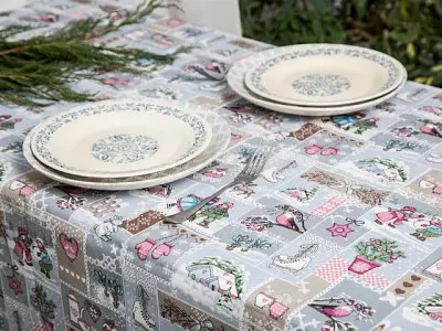 Скатертина столова Ecotton Зимушка, 180х150 см (22112) - фото 2