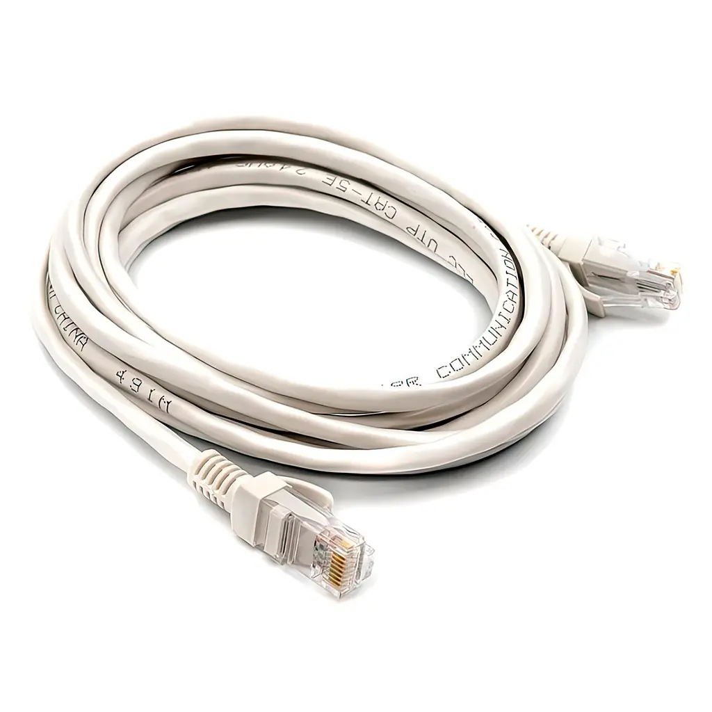 Дріт для інтернету "HX" RJ-45 Cat 5E 145 см білий мережевий кабель для інтернету LAN лан кабель - фото 4