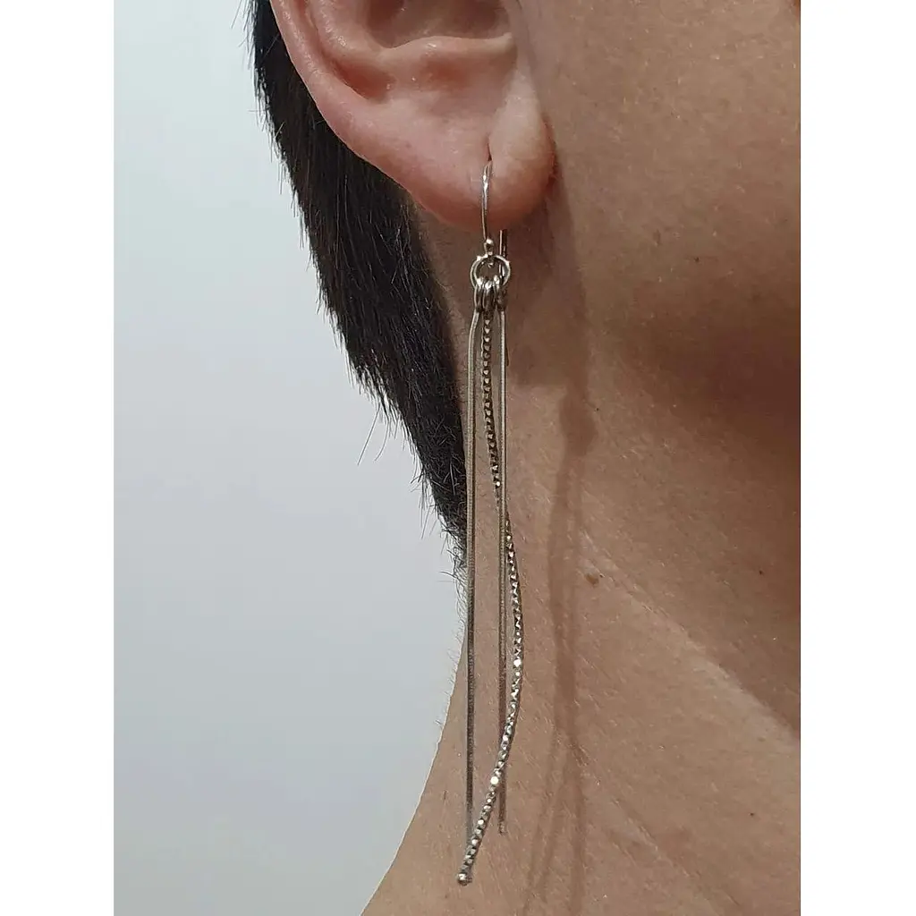 Серебряные серьги-подвески TOP Silver. 520432 - фото 2