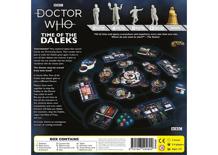 Настольная игра Gale Force Nine Доктор Кто: Время Далеков (обновленное издание) (Doctor Who: Time Of The Daleks - Updated Edition) (англ.) (PS207) - фото 2