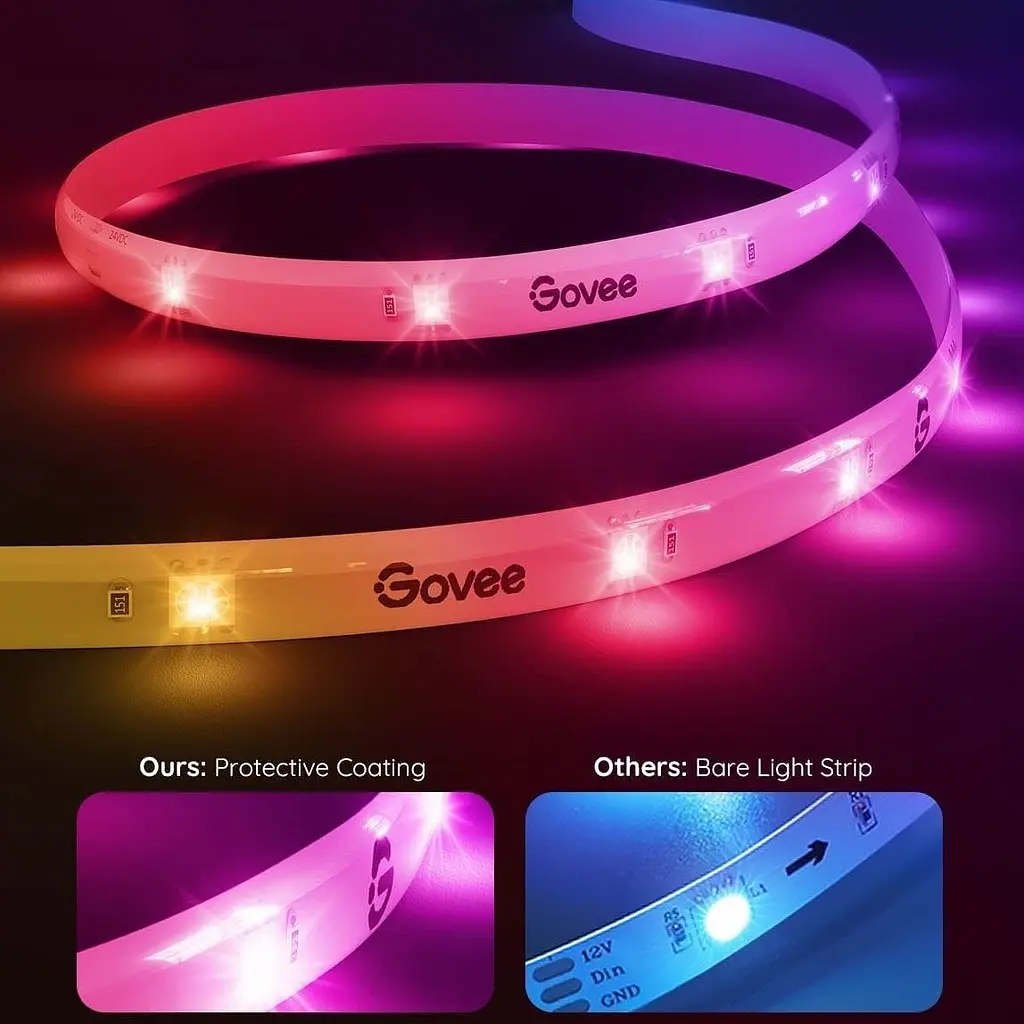 Светодиодная лента Govee H619A LED Strip Light with Protective Coating RGBIC 5m (H619A3D1) [145637] - фото 5