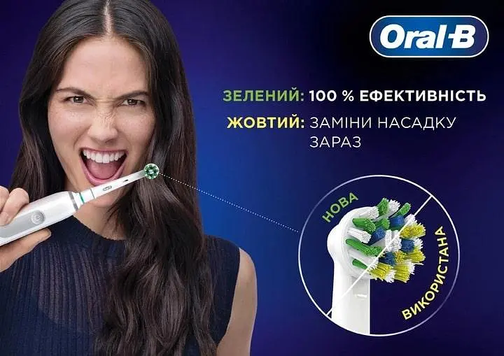 Насадка для зубної електрощітки Braun Oral B Cross Action EB50RX (6 шт.) - фото 3