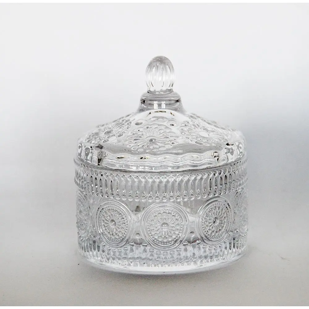 Цукорниця скляна Crystal Imperial з кришкою 8.5 см (83008093) - фото 2