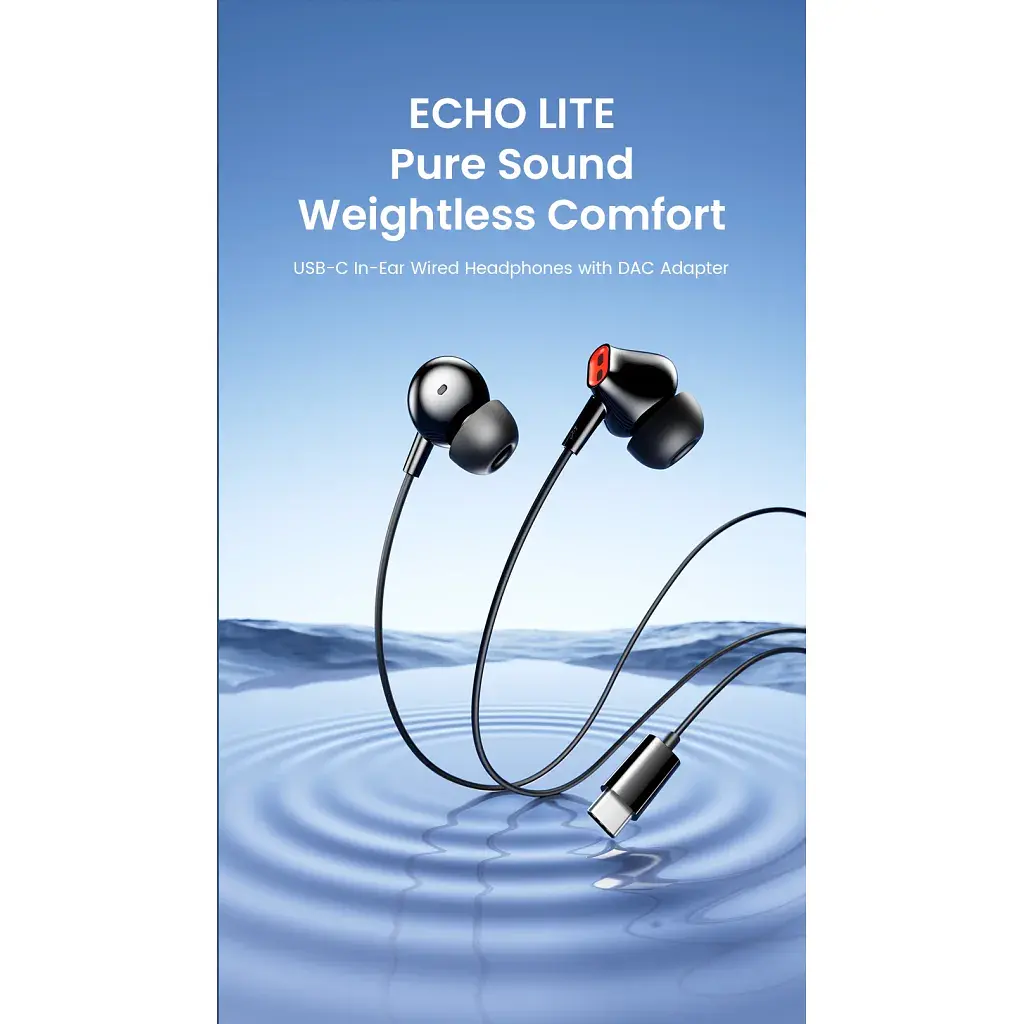 Навушники Vention Echo Lite USB-C In-Ear Wired Black (GBBBAV) - фото 3