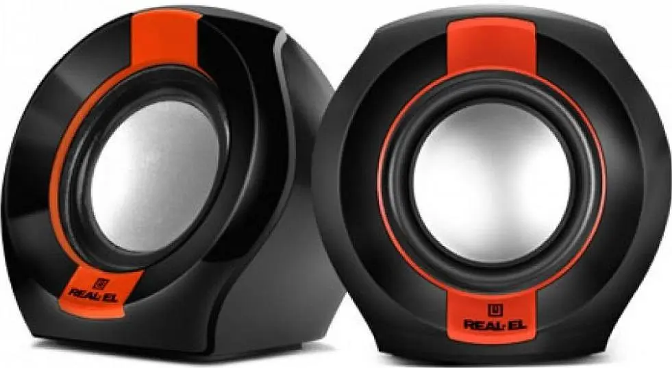 Акустична система REAL-EL S-50 black-red