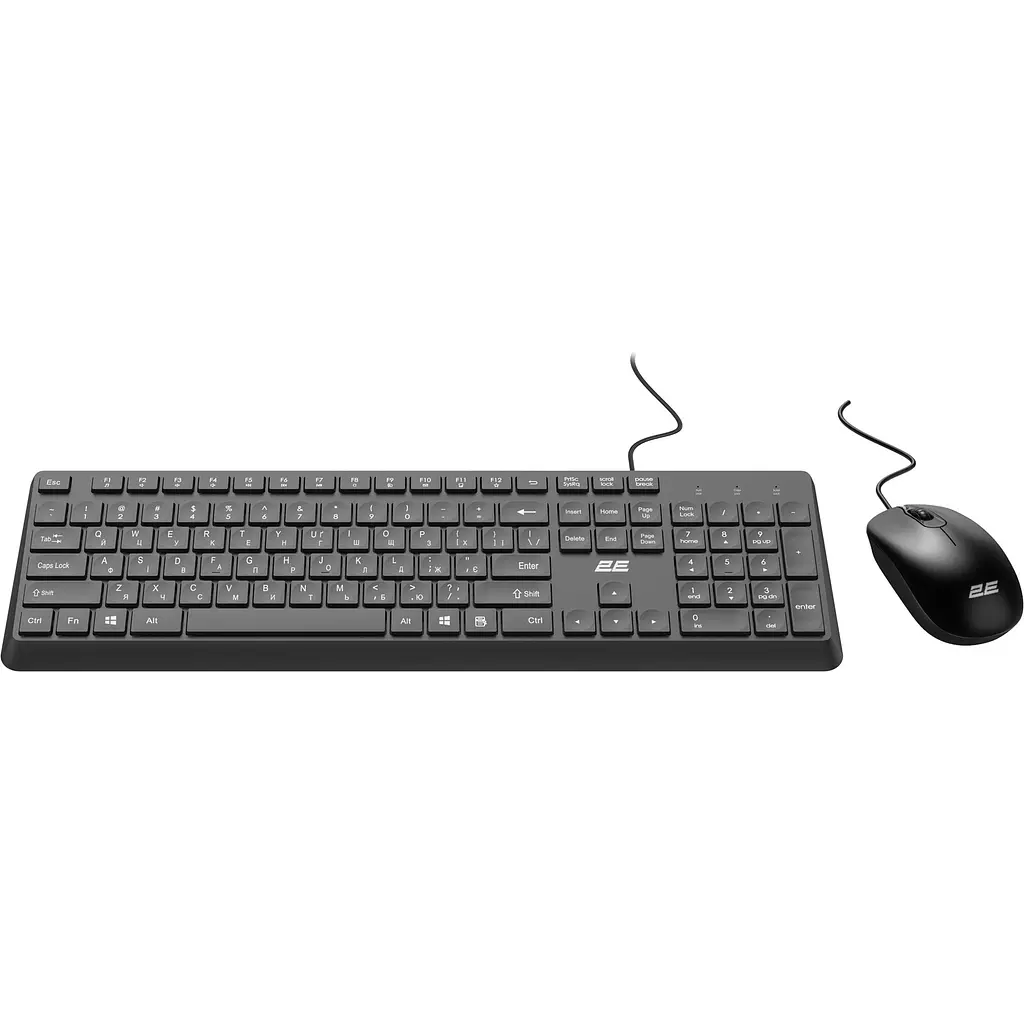 Комплект [клавіатура + миша] 2E MK405 USB UA Black [2E-MK405UBK_UA] [150975] - фото 2