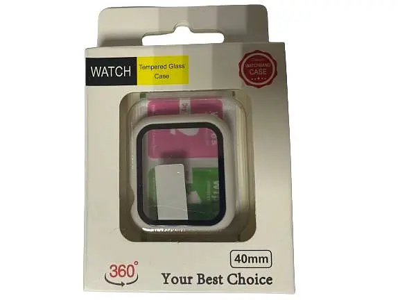 Захисний чохол зі склом Choice для Apple Watch 41 мм Білий - фото 2