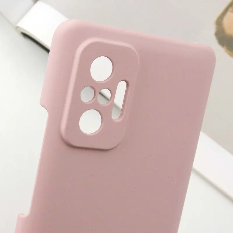 Чохол Lakshmi Silicone Cover Full Camera (AAA) with Logo для Xiaomi Redmi Note 10 Pro / 10 Pro Max Рожевий / Pink Sand - фото 3